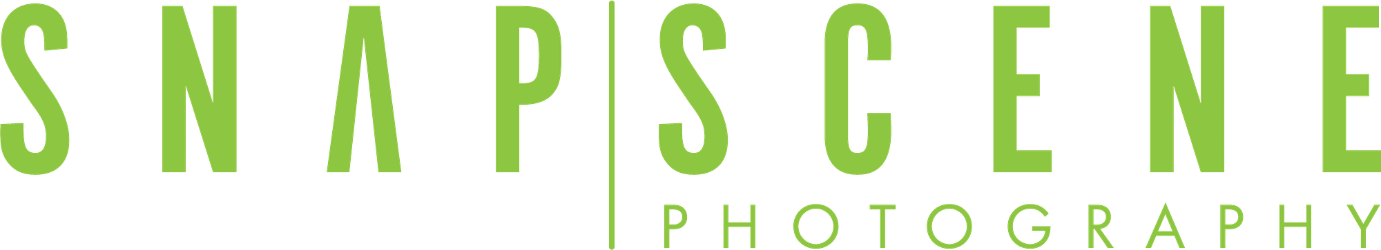 Green Snapscene Photography Logo header and branding