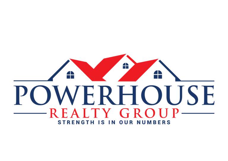 Powerhouse Realty Group Blue and Red Logo