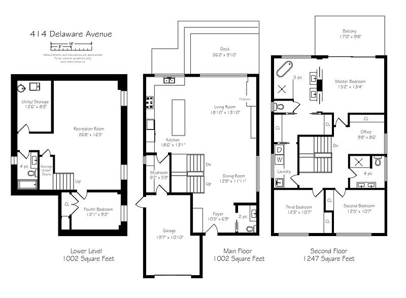 floor plan for 414 Delaware Avenue
